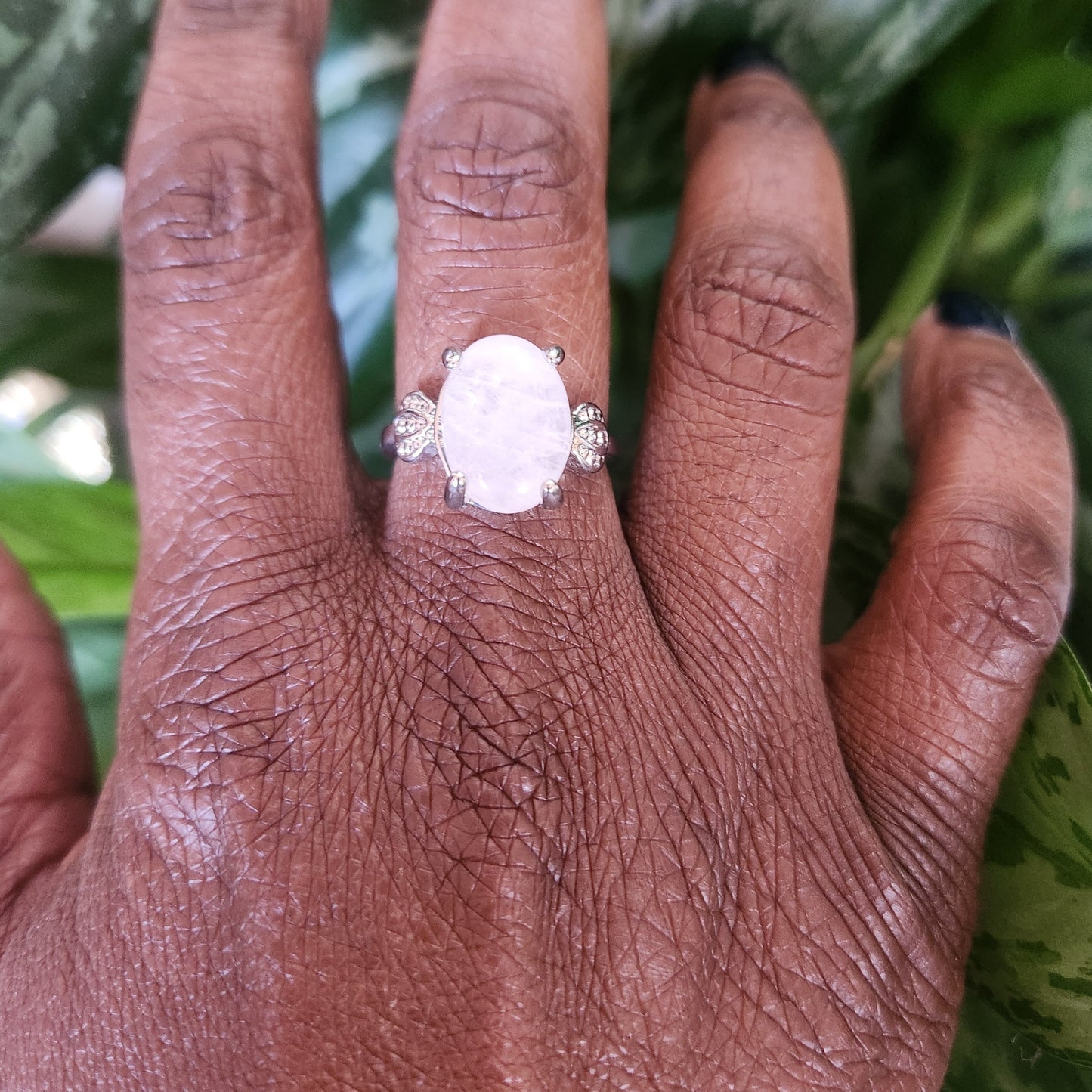 Vedazzling Clear Moonstone Ring- Vedazzlilng Accessories