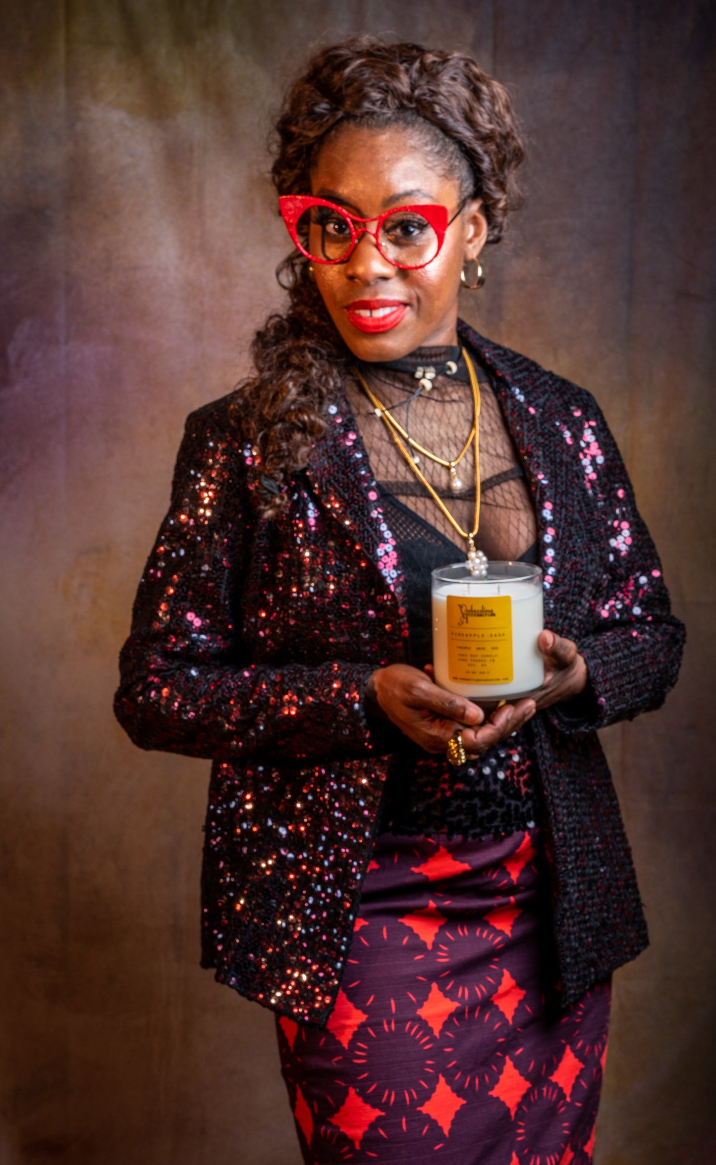 Pineapple Sage Vedazzling Candle- Non Amazon - Vedazzling Accessories