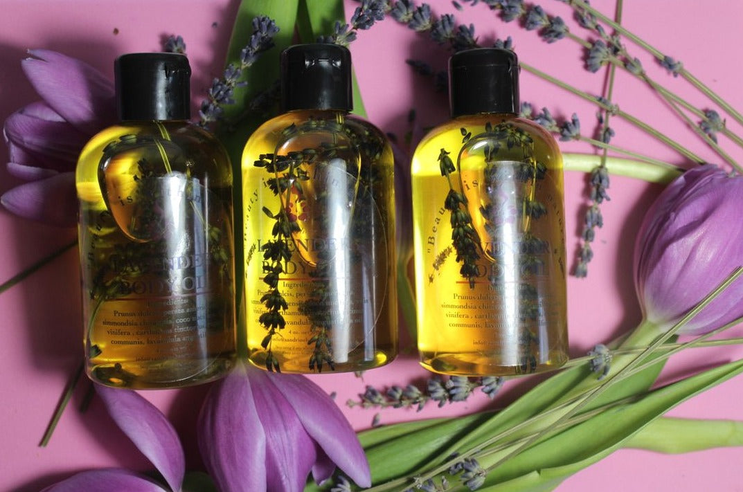 Lavender Body Oil by Sandrine Beauty - Vedazzling Accessories