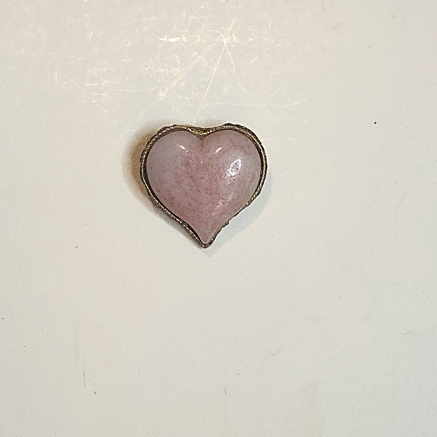 Vintage Rose Quartz Brooch Pin- Vedazzling Accessories