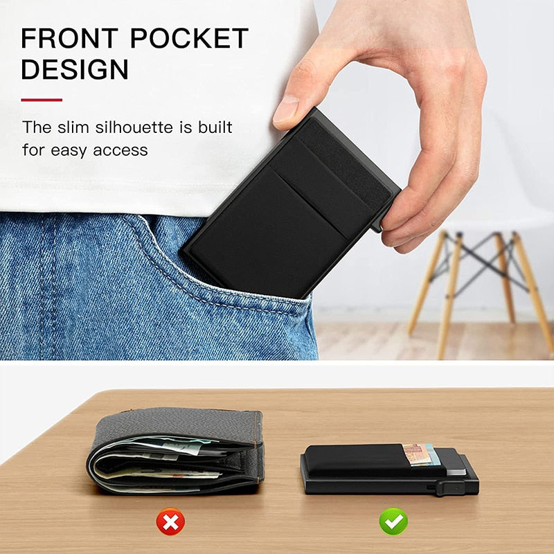 Rfid Credit Card Holder Wallet - Vedazzling Accessories