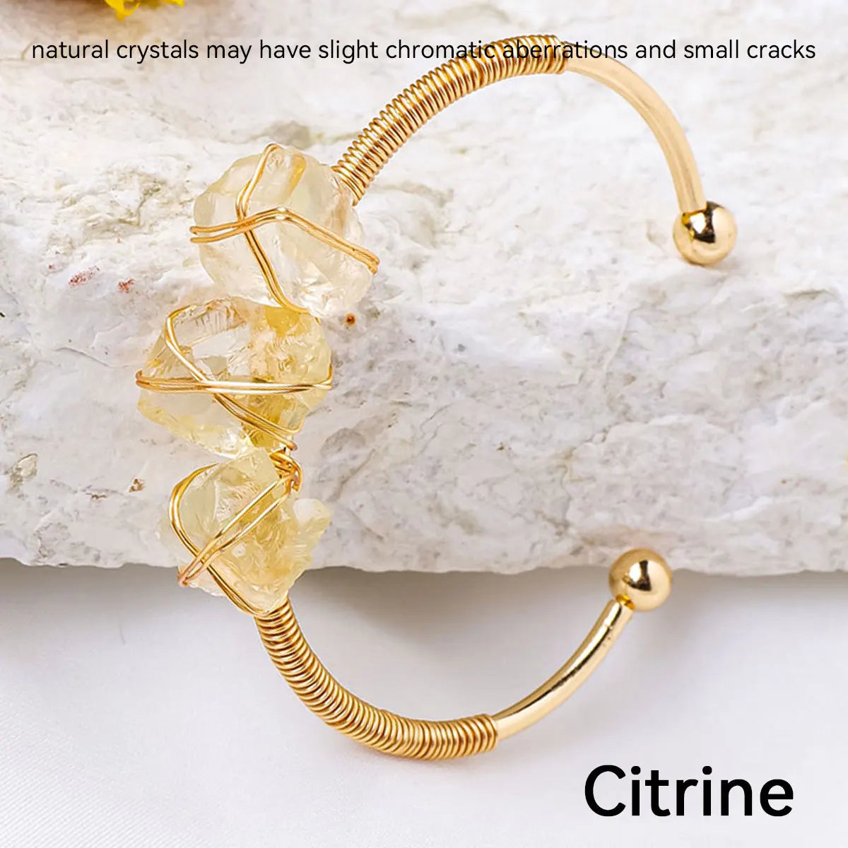 Crystal Rough Raw Stone Bracelet