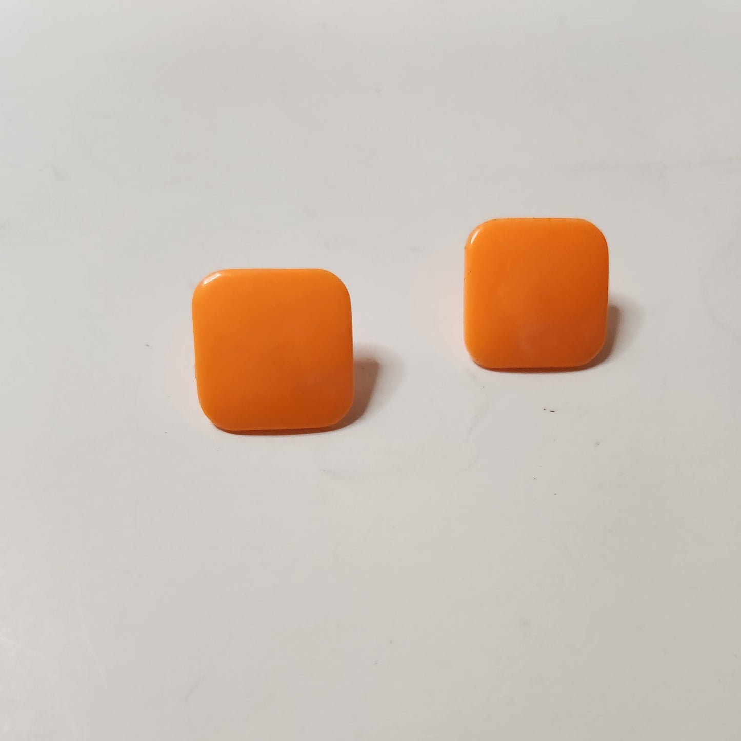 Vintage Large Orange Earrings - Vedazzling Accessories