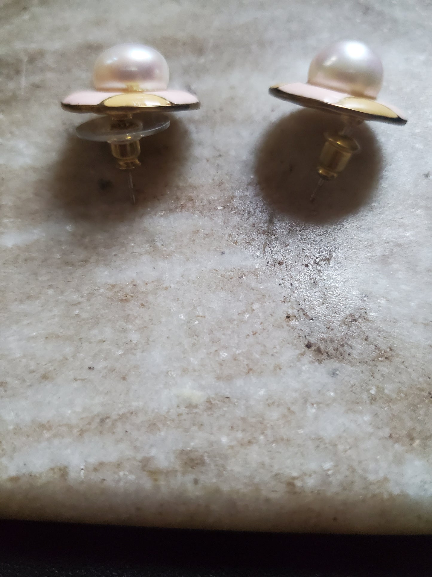 Pearl & Enamled Earrings - Vedazzling Accessories