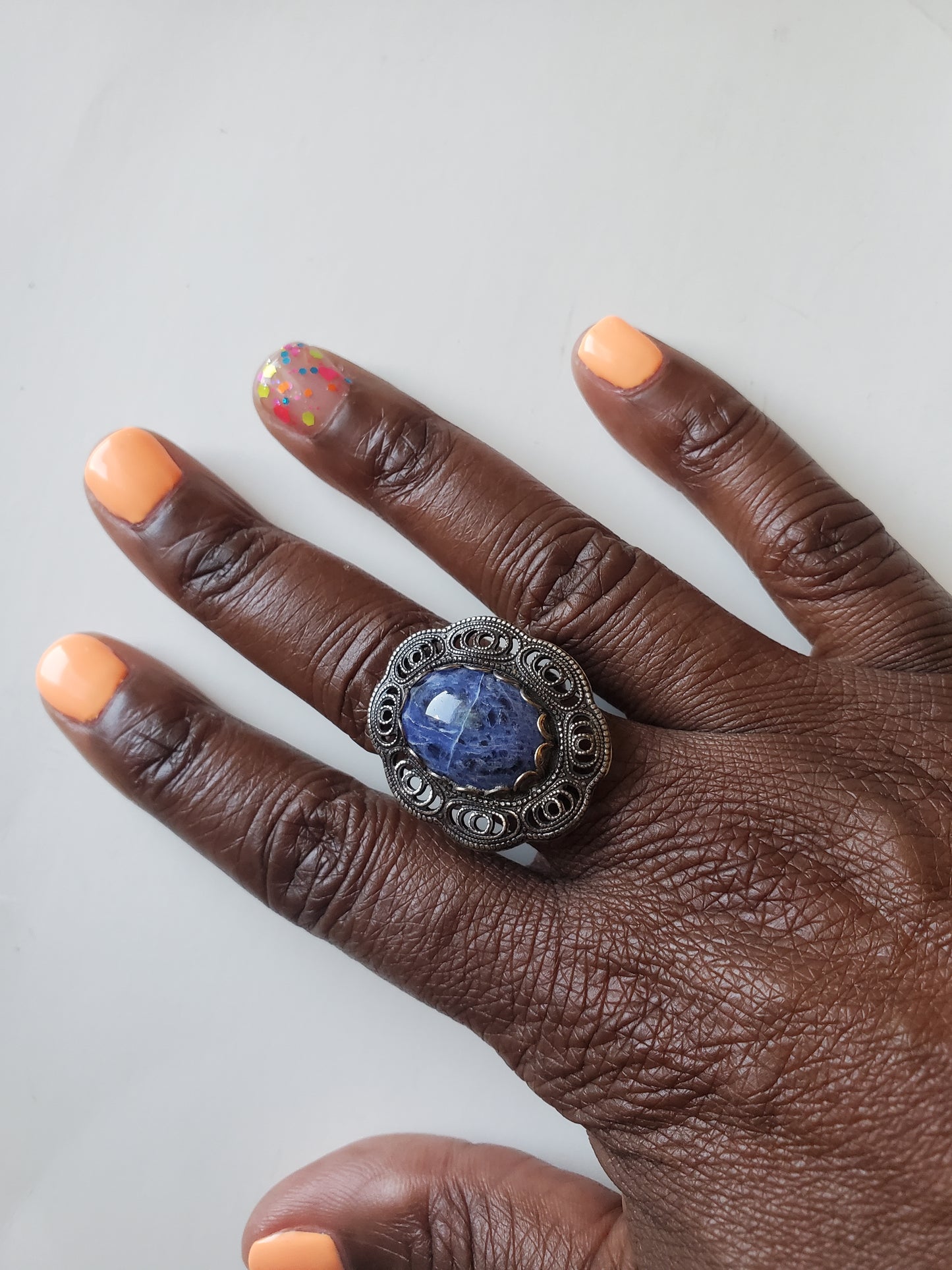 Vintage Sapphire Ring - Vedazzling Accessories