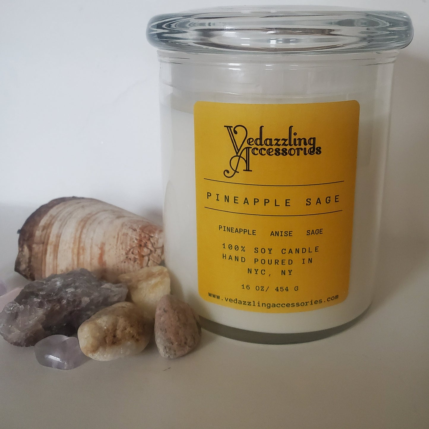 Pineapple Sage Candle - Vedazzling Accessories