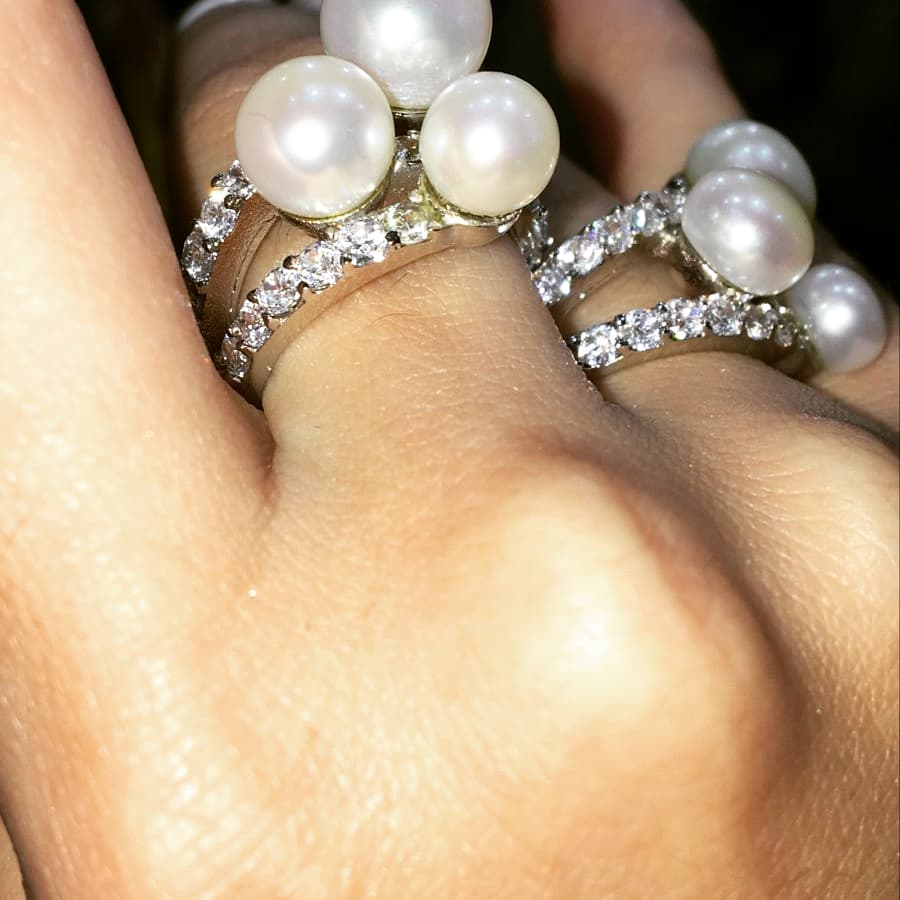 Vedazzled Pearl Ring - Vedazzling Accessories