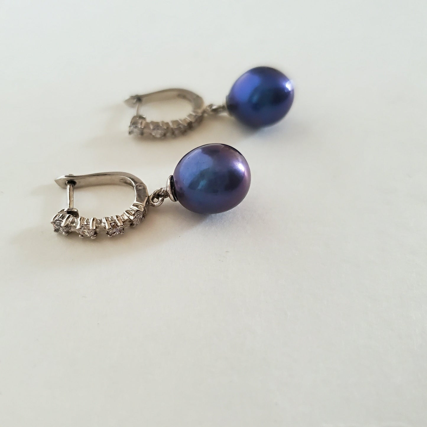 Chiquita Azul Pearl Dazzling Drop Earrings - Vedazzling Accessories