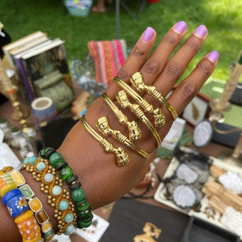 Egyptian Queen Nefertiti Bangles - Vedazzling Accessories