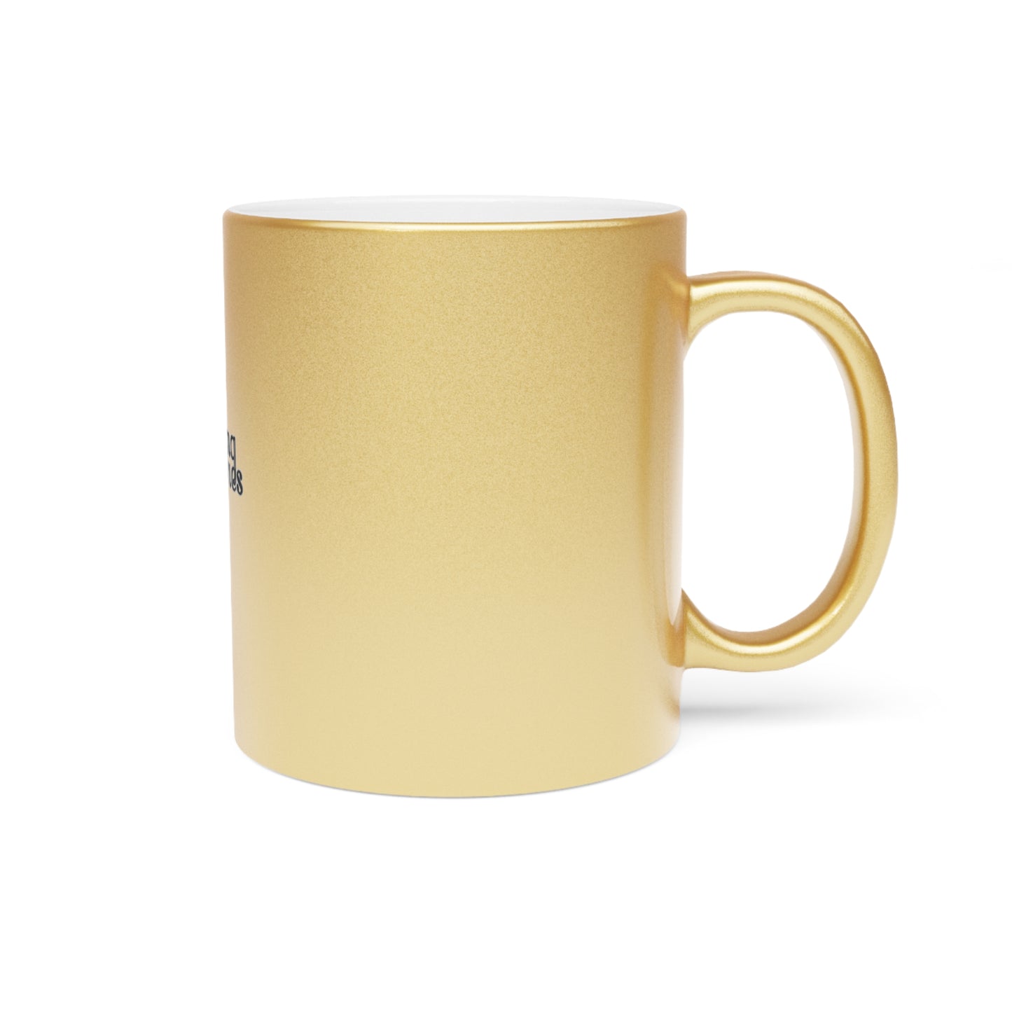 Chic Metallic Mug - Elegant Silver/Gold Finish for Hot & Cold Drinks