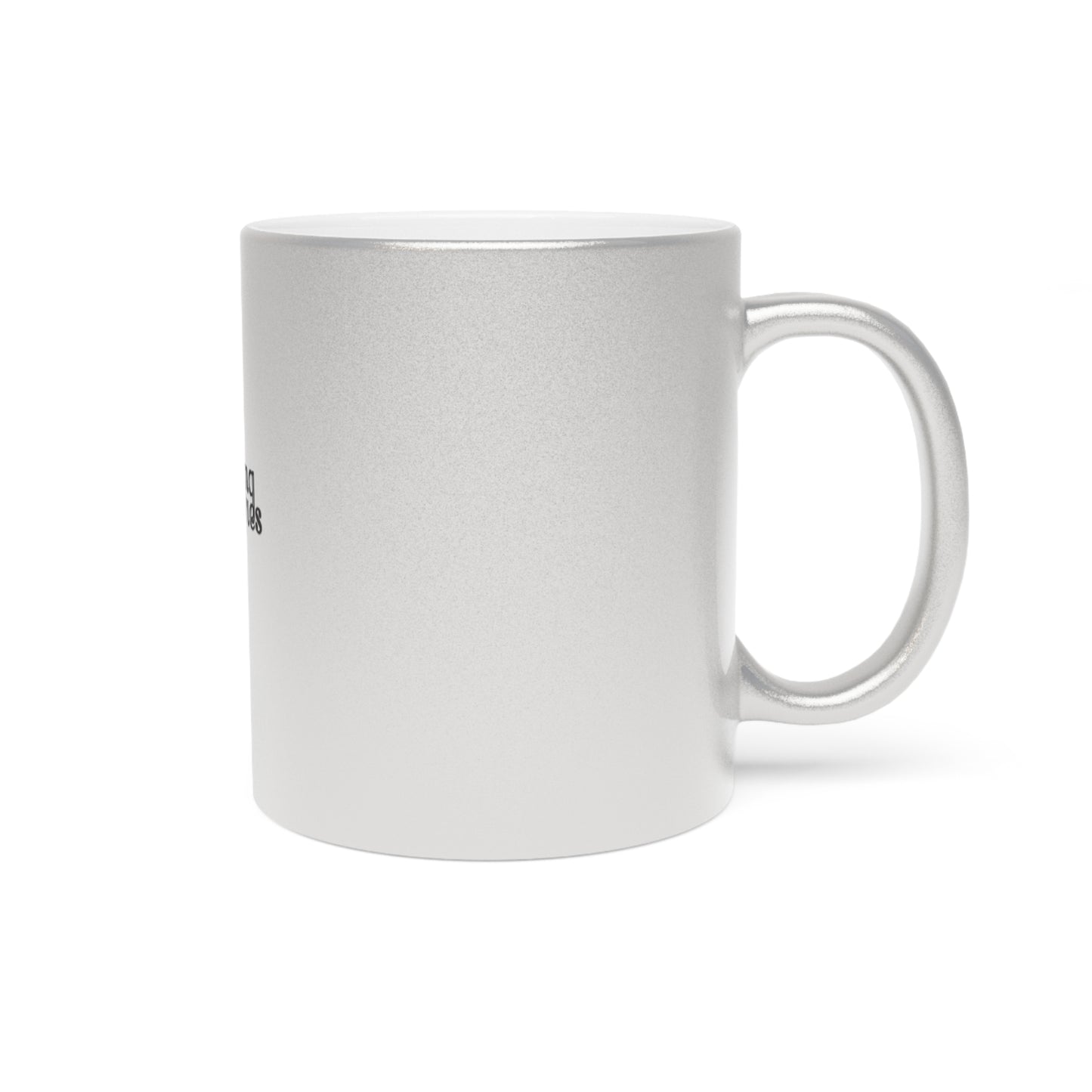 Chic Metallic Mug - Elegant Silver/Gold Finish for Hot & Cold Drinks