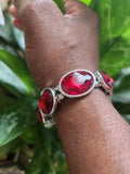 Ruby Silver Bracelet- Vedazzling Accessories