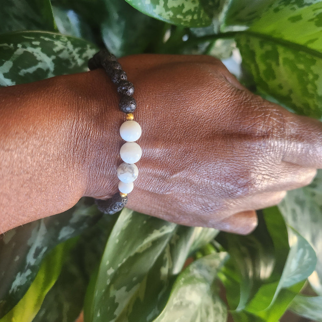 Les.bijoux.de.sandou Twa Howlite Bracelet - Vedazzling Accessories