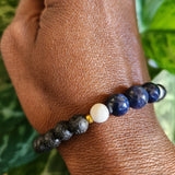 Les.bijoux.de.sandou Sapphire Howlite Bracelet- Vedazzling Accessories
