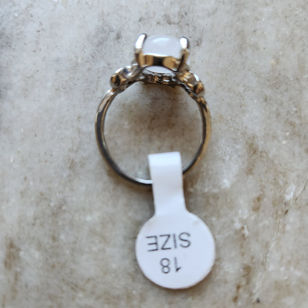 Vedazzling Clear Moonstone Ring - Vedazzling Accessories