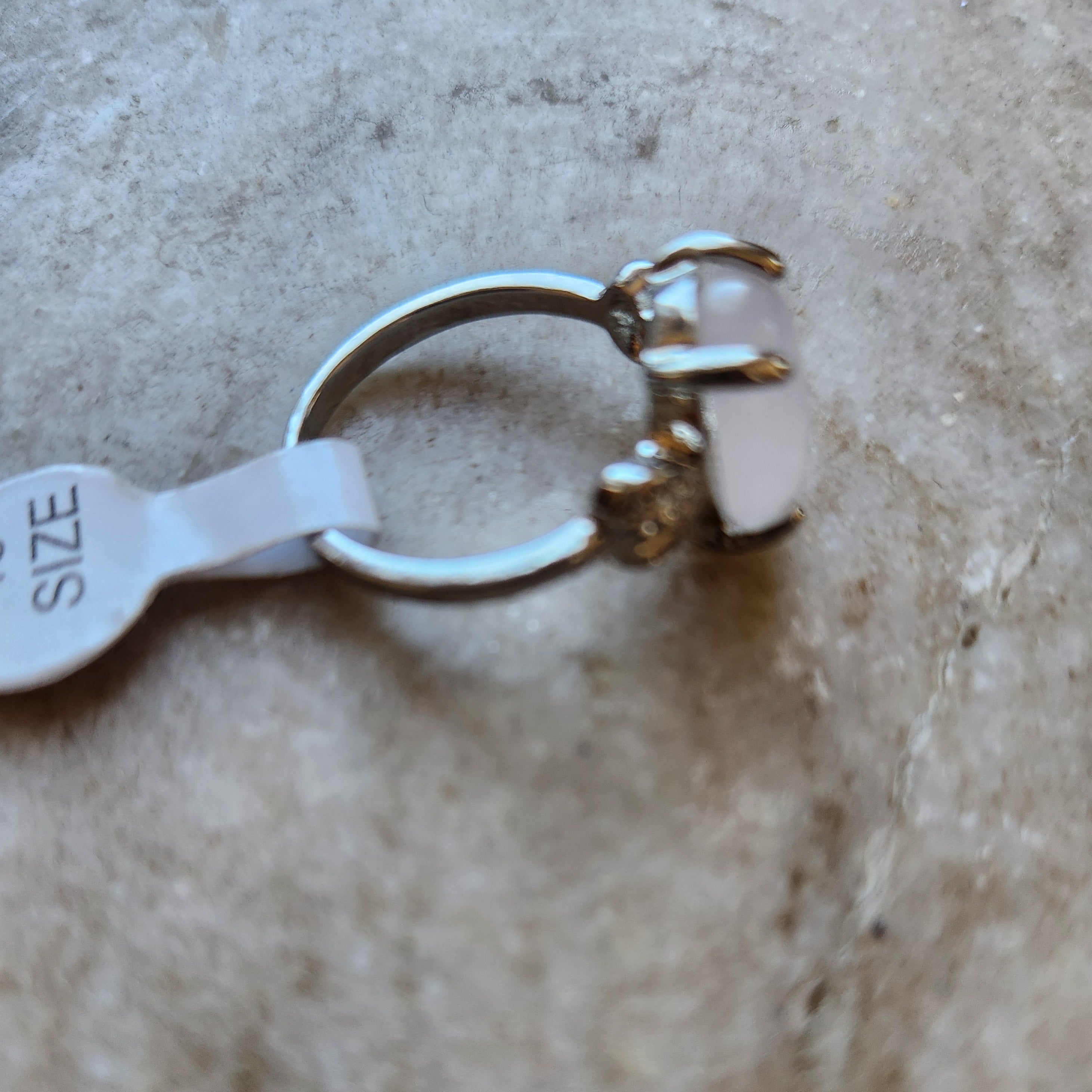 Vedazzling Clear Moonstone Ring - Vedazzling Accessories