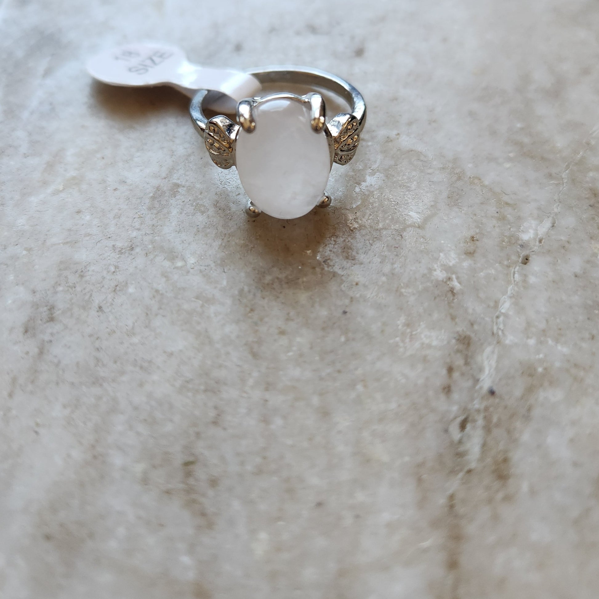 Vedazzling Clear Moonstone Ring- Vedazzling Accessories