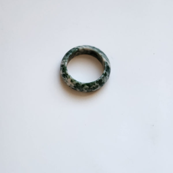 African Jade Calcite Vedazzling Ring