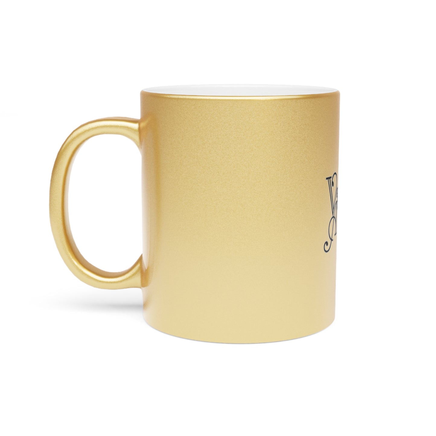 Chic Metallic Mug - Elegant Silver/Gold Finish for Hot & Cold Drinks