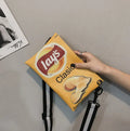 Funny Potato Chips Crossbody Handbag