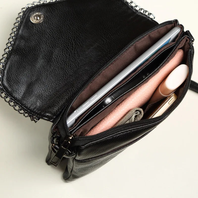 Casual Crossbody Bag Female Shoulder Messenger Bags Black