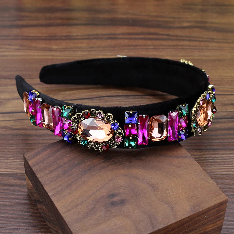 Vedazzling crystal vintage headband