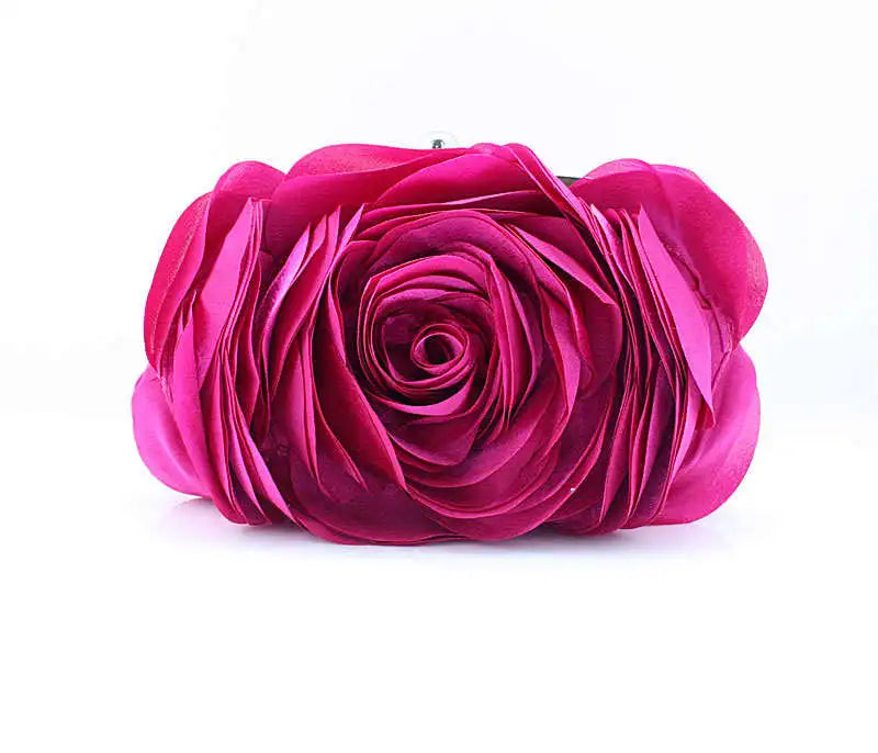 Hot Sale Evening Bag Flower Bride Small Purse Full Dress Party Handbag Wedding Wallet Women Floral Chain Lady Clutches EB034