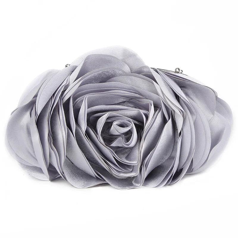 Hot Sale Evening Bag Flower Bride Small Purse Full Dress Party Handbag Wedding Wallet Women Floral Chain Lady Clutches EB034