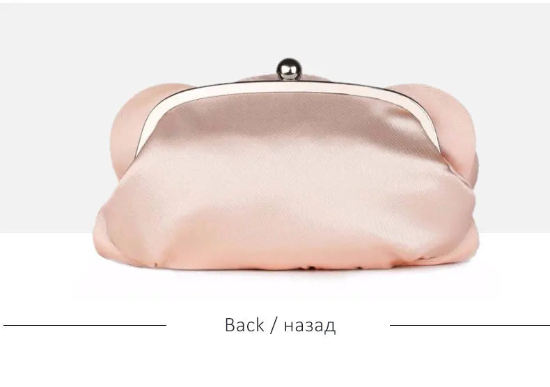 Hot Sale Evening Bag Flower Bride Small Purse Full Dress Party Handbag Wedding Wallet Women Floral Chain Lady Clutches EB034