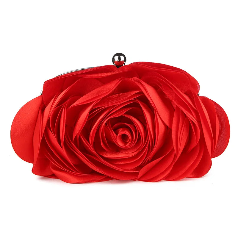 Hot Sale Evening Bag Flower Bride Small Purse Full Dress Party Handbag Wedding Wallet Women Floral Chain Lady Clutches EB034
