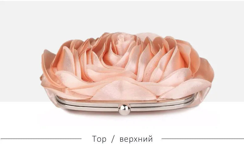 Hot Sale Evening Bag Flower Bride Small Purse Full Dress Party Handbag Wedding Wallet Women Floral Chain Lady Clutches EB034