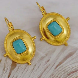 Gold blast earrings- Vedazzling Accessories