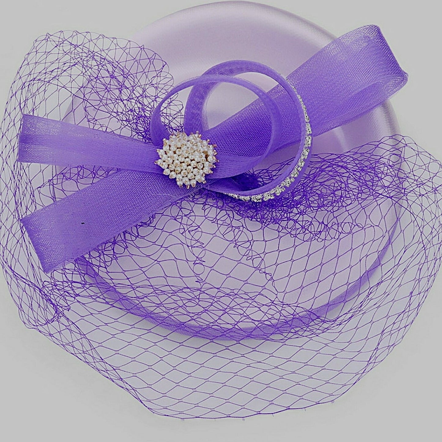 Vedazzling Purple Fascinator - Vedazzling Accessories