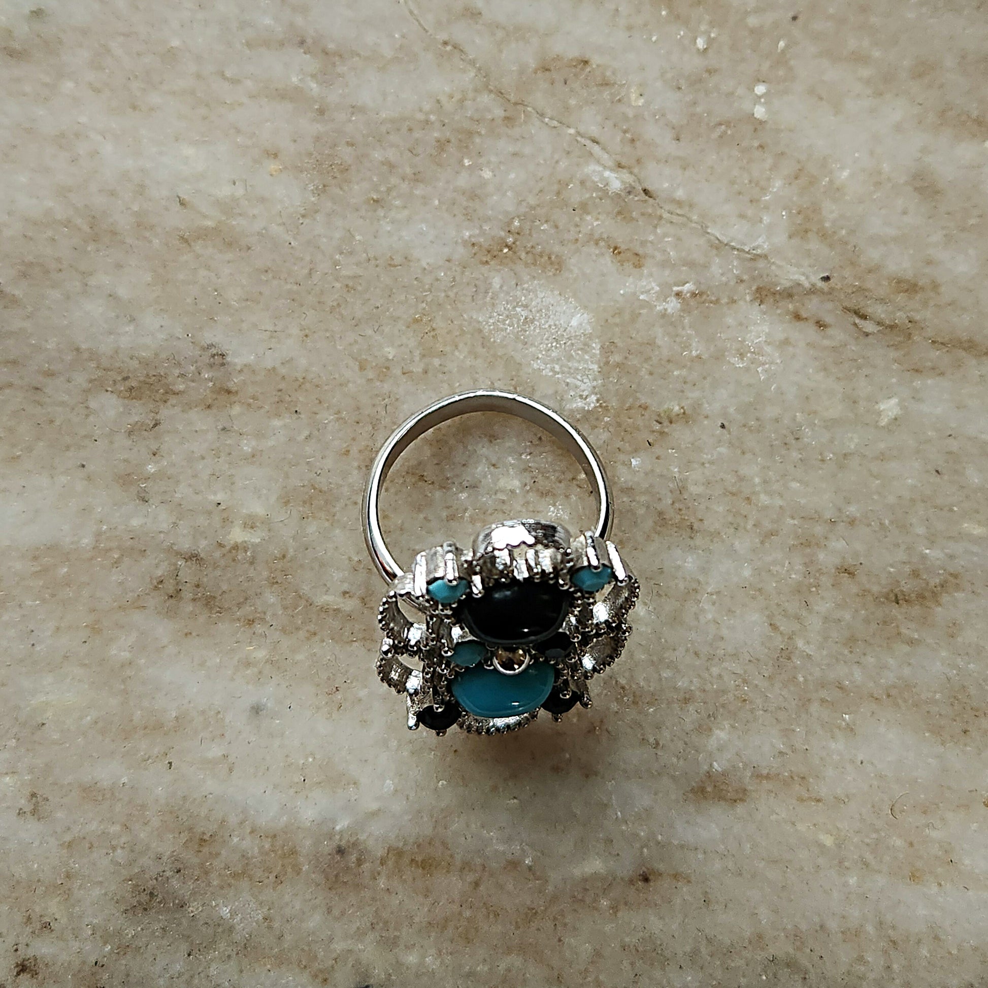 Turquoise Swirl Love Ring - Vedazzling Accessories