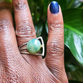 Vedazzled Adventurine Geo Ring- Vedazzling Accessories