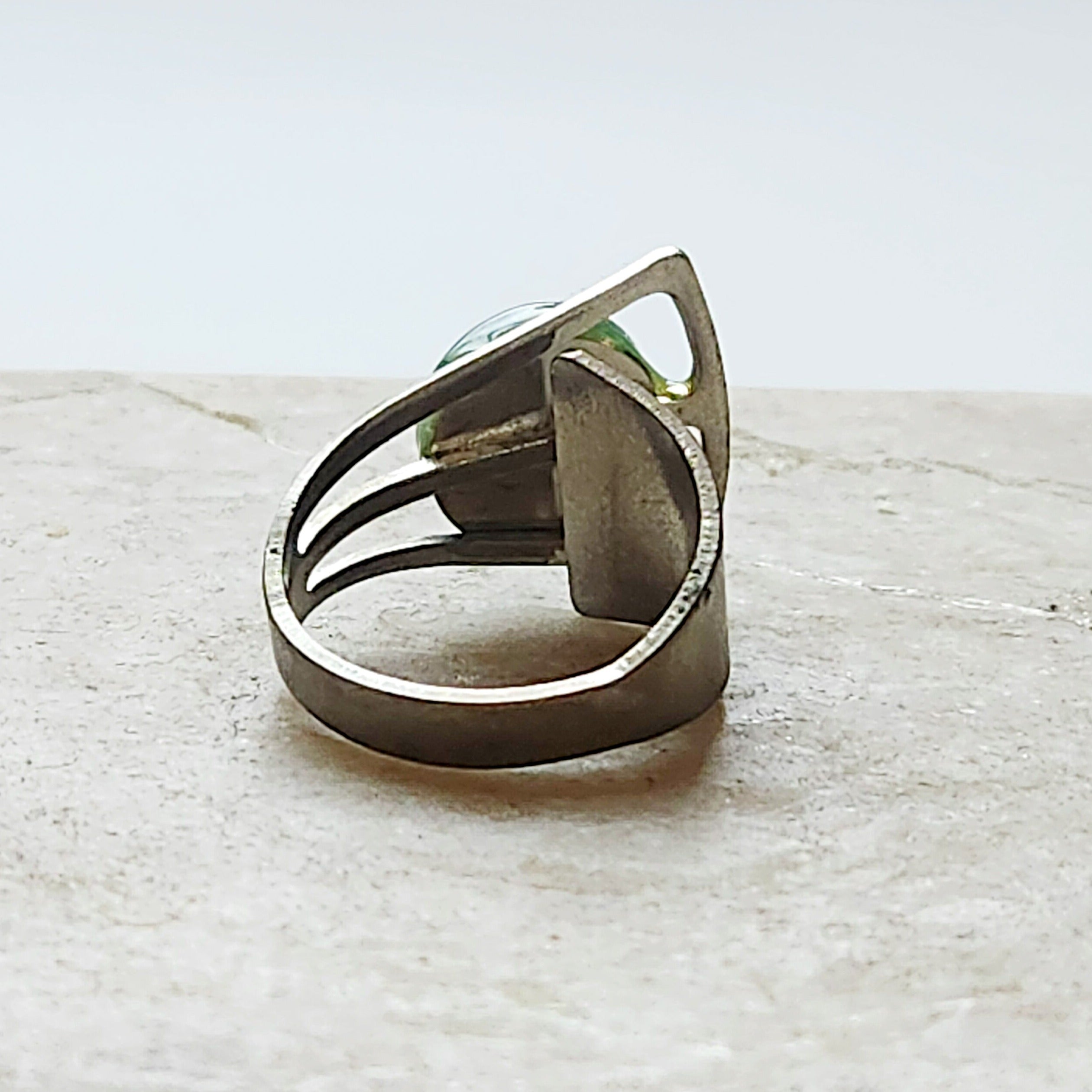 Vedazzled Adventurine Geo Ring- Vedazzling Accessories