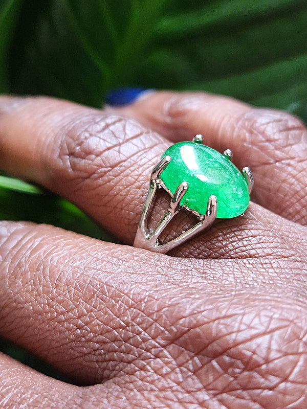 Vedazzled Jade Supreme Ring - Vedazzling Accessories