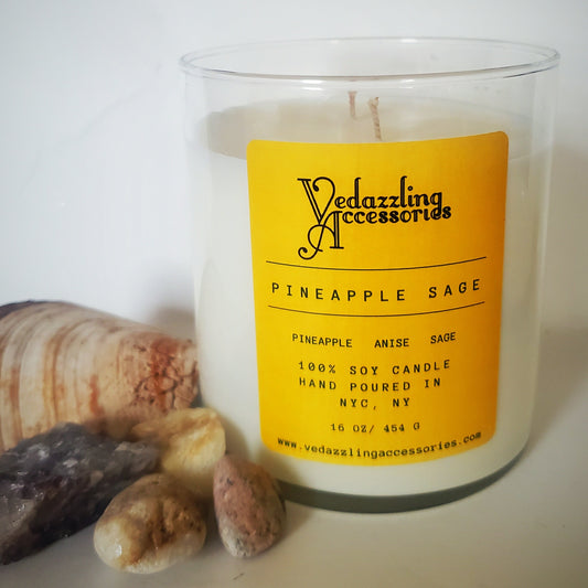 Pineapple Sage Vedazzling Candle- Non Amazon 