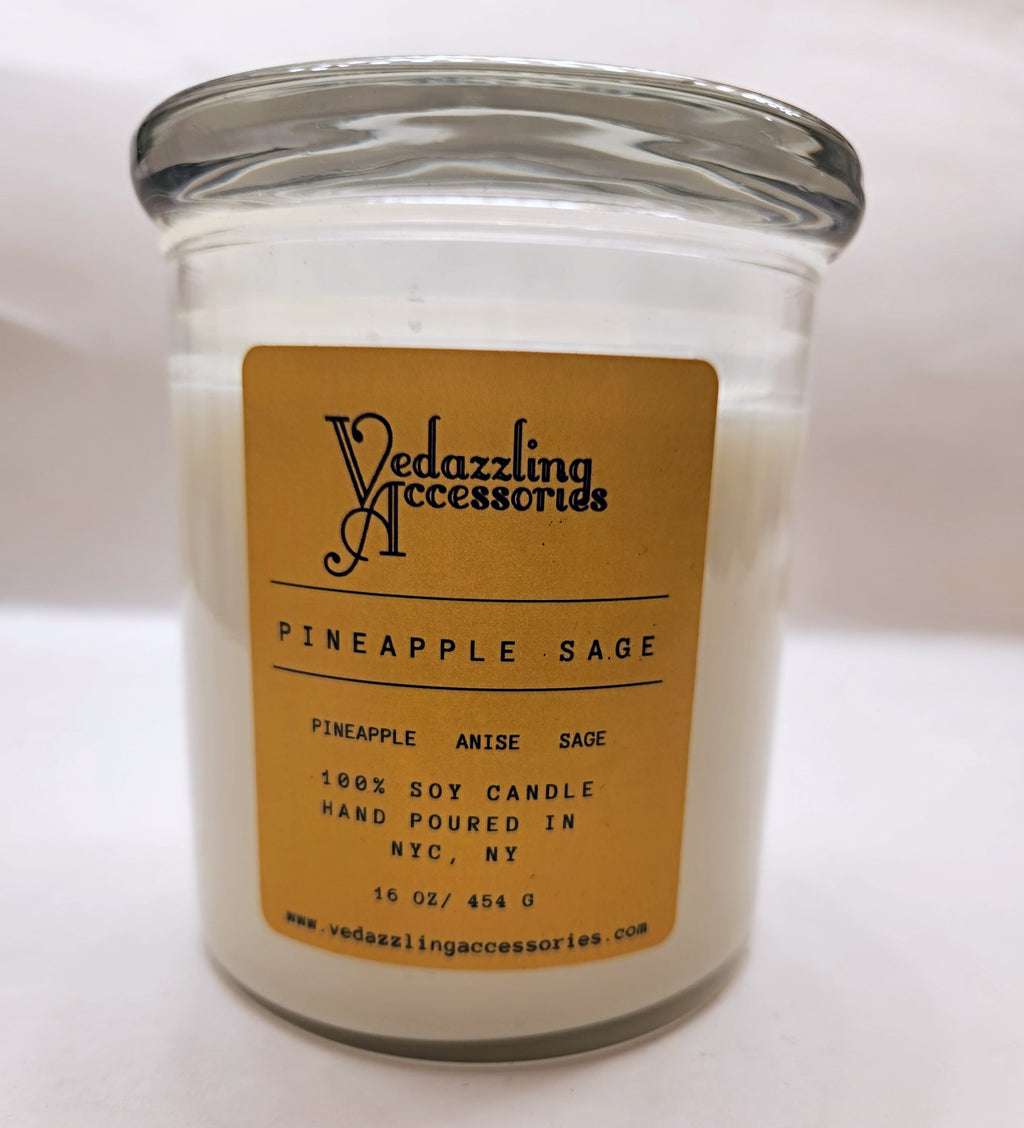 Pineapple Sage Vedazzling Candle- Non Amazon