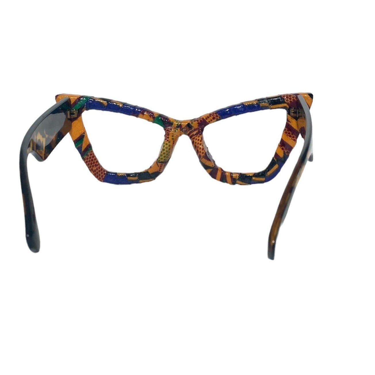 Khandie Woo Kente Xtreme Cat Eye. Non-prescription / no lens - Vedazzling Accessories