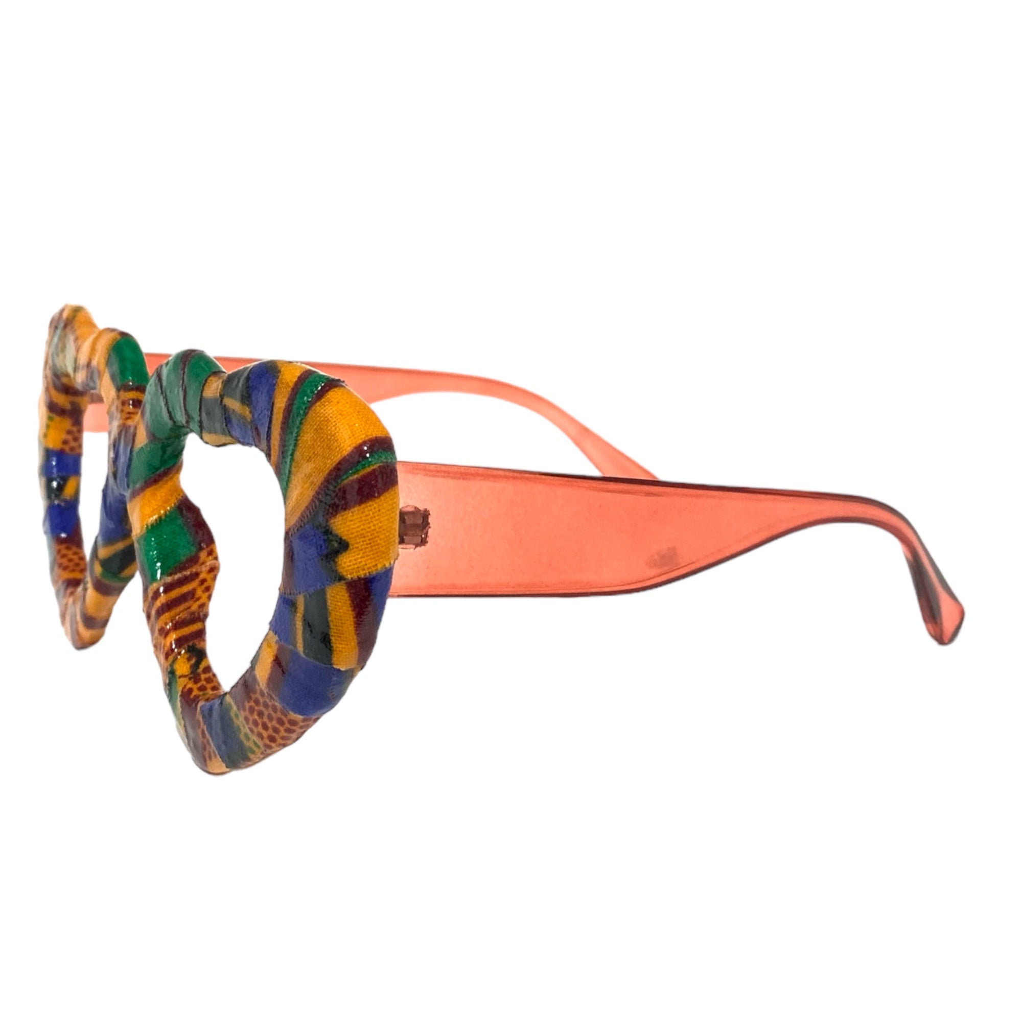 Khandie Woo Kente Lensless hearts- no lens