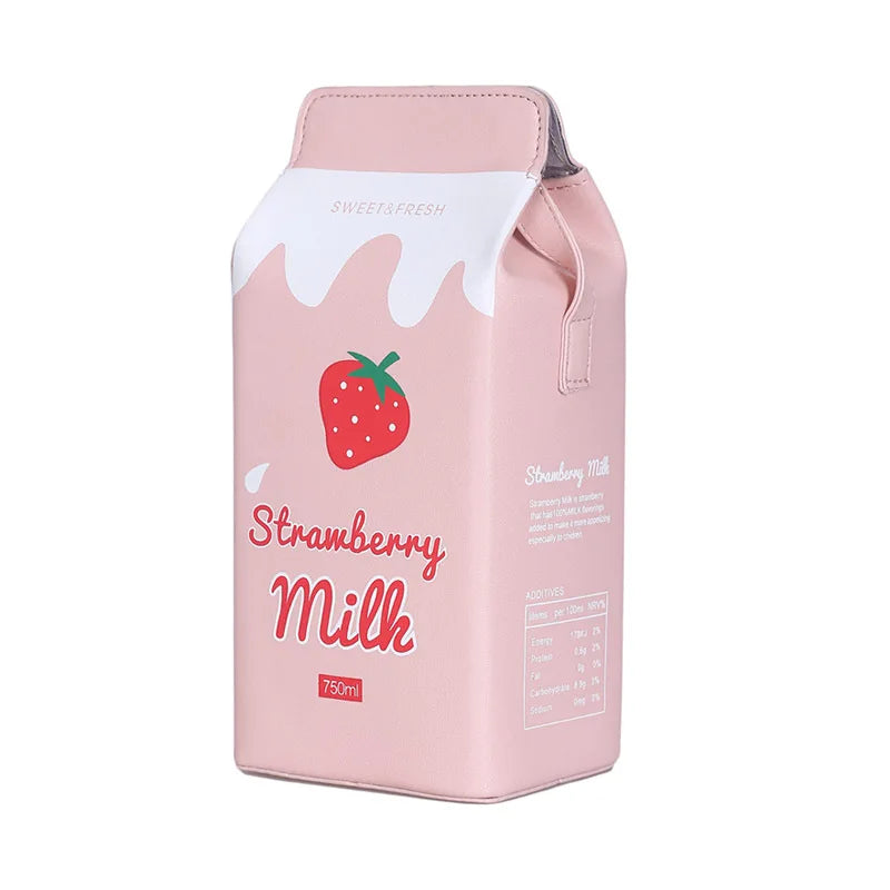 Vedazzling Milk Box Women Shoulder Bag