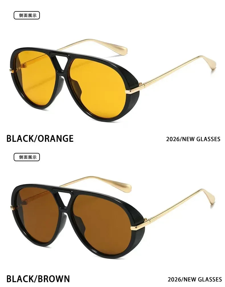 Fashion Leopard Print Alloy Sunglasses