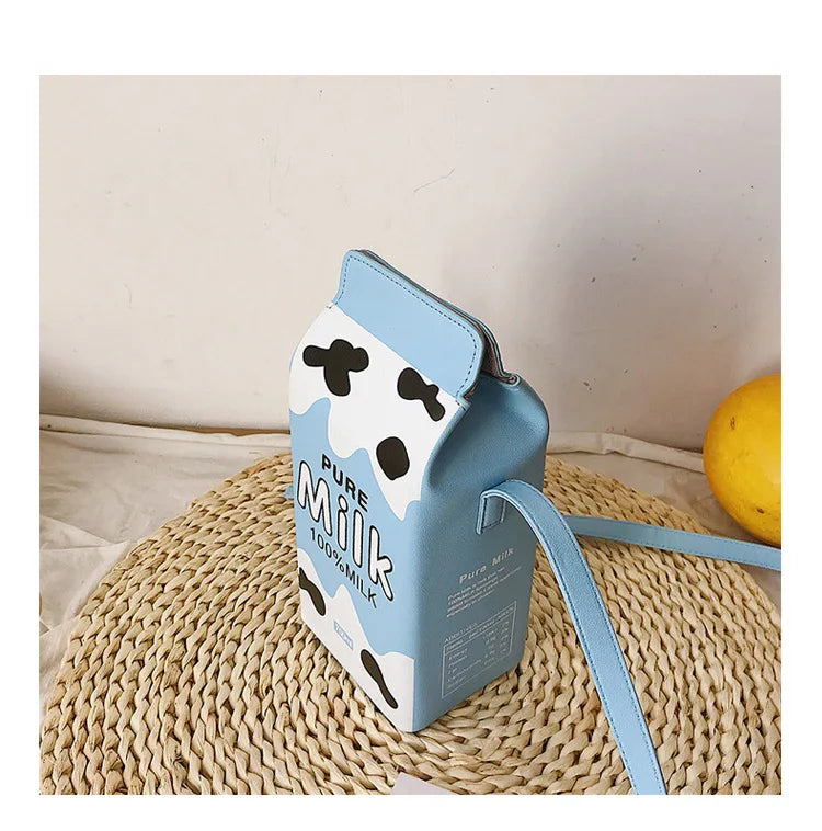 Vedazzling Milk Box Women Shoulder Bag