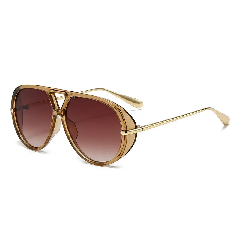 Fashion Leopard Print Alloy Sunglasses