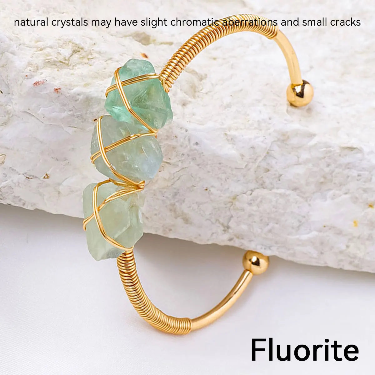 Crystal Rough Raw Stone Bracelet