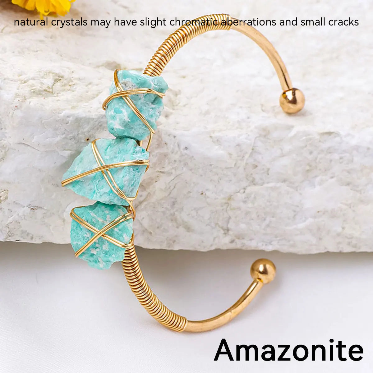 Crystal Rough Raw Stone Bracelet