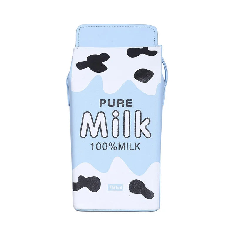 Vedazzling Milk Box Women Shoulder Bag