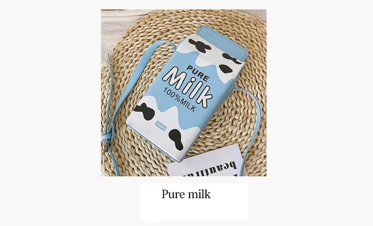 Vedazzling Milk Box Women Shoulder Bag