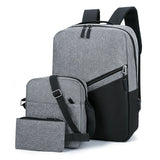 Backpack for Men Three-piece Large-capacity Laptop